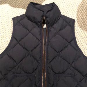 Jcrew down navy vest